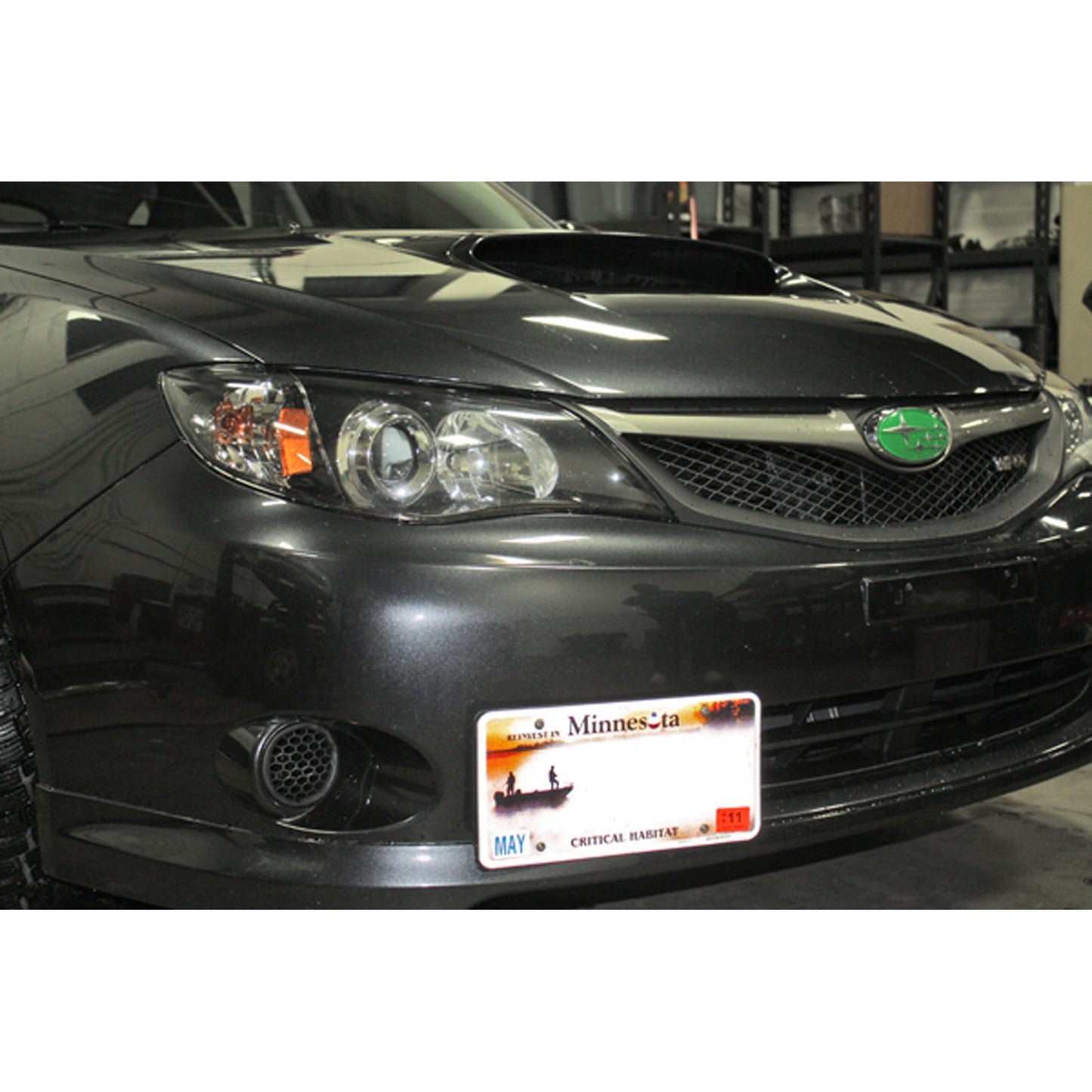 GrimmSpeed License Plate Relocation Kit - 2008-14 Subaru WRX/STI GRM094011