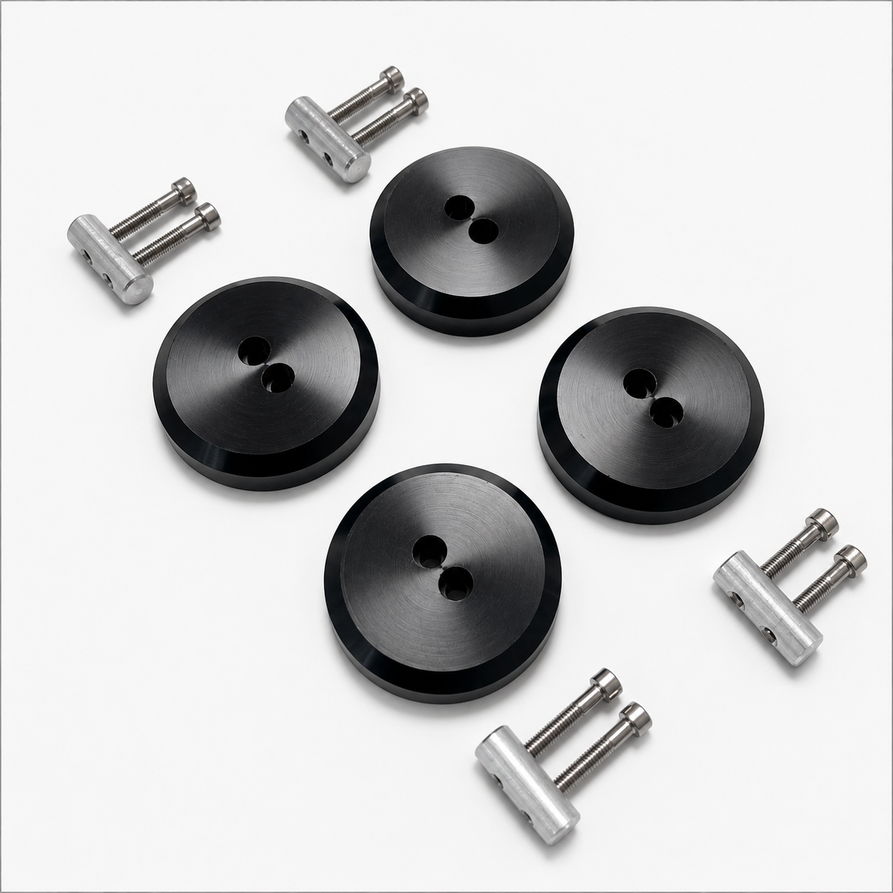 Porsche Stealth Anodized Lift Pads