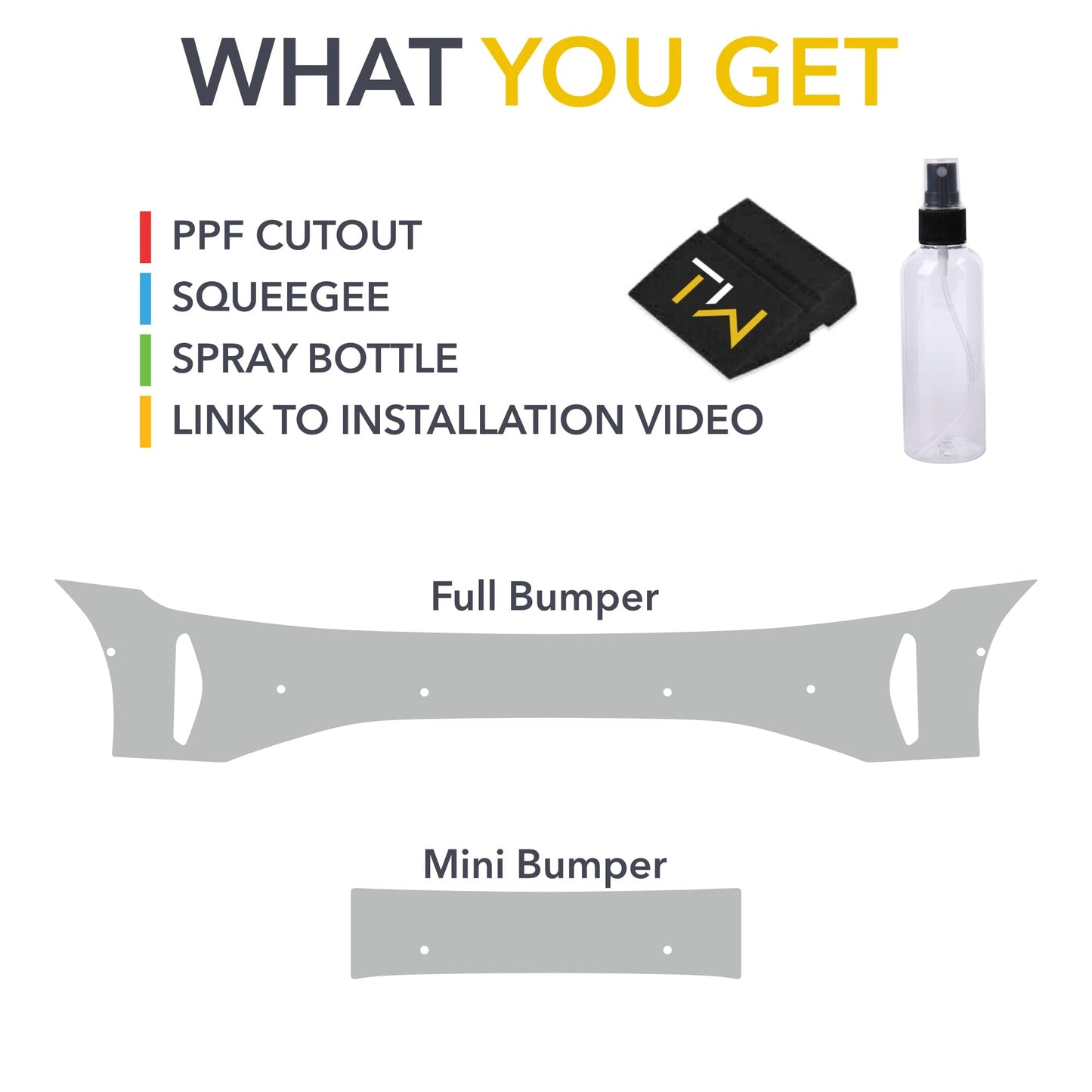 Front Bumper PPF | Paint Protection Film for Lucid Air 2021-2026