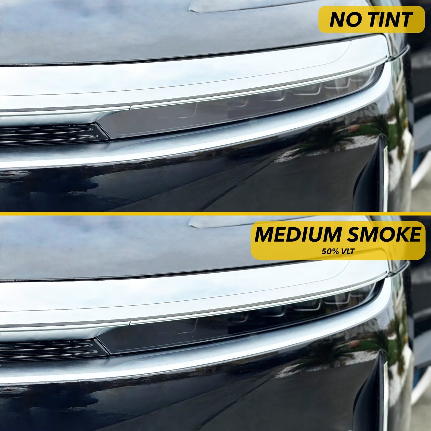 Headlights & Tail Lights | Clear & Tinted PPF for Lucid Air