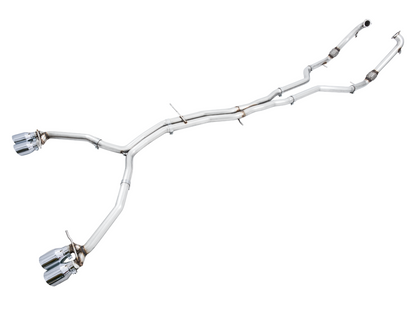 AWE Tuning Track Edition Exhaust for Audi B9 S5 Sportback - Non-Resonated (Silver 102mm Tips) 3010-42068