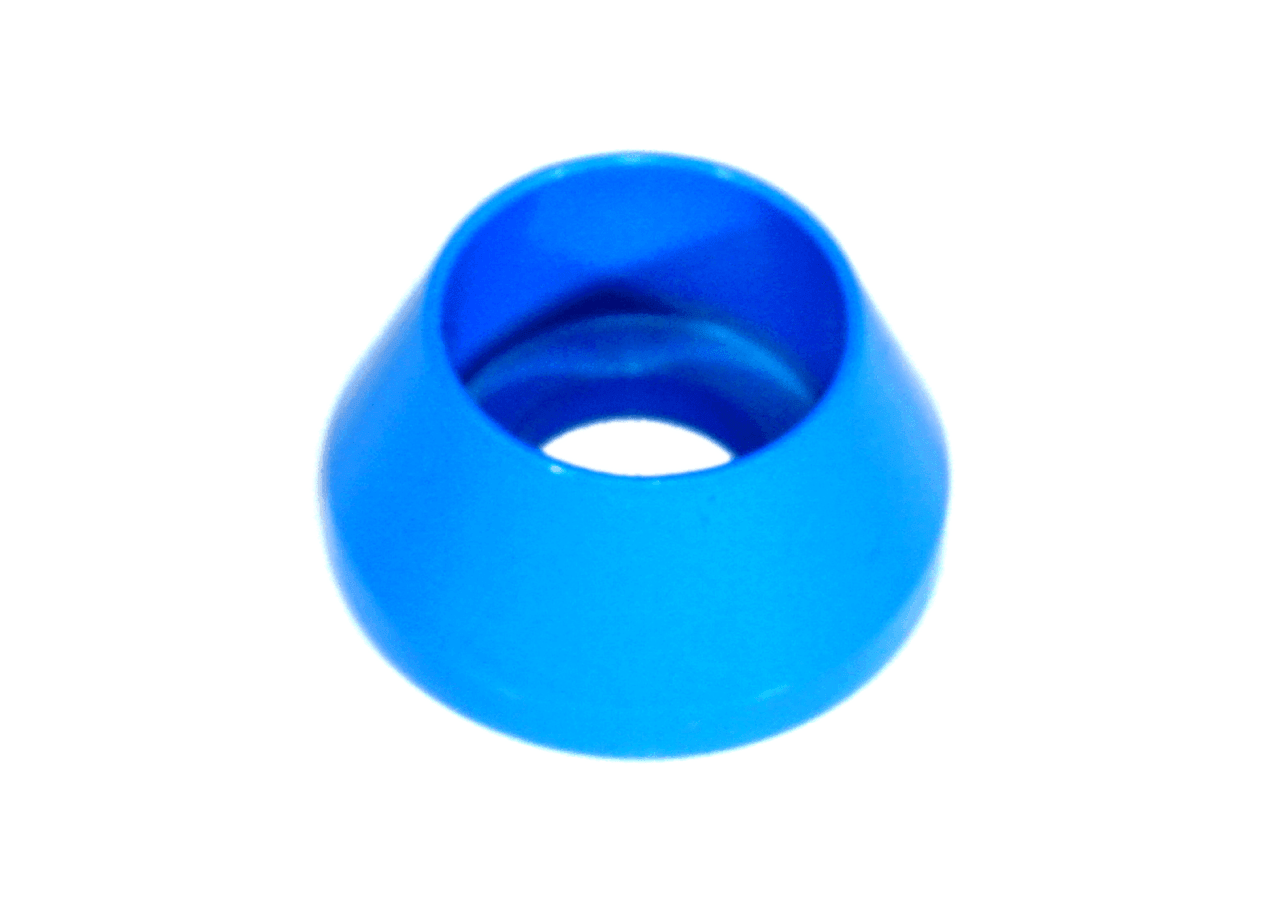 ZSPEC M6 Angled Cup Finish Washers for SHSC Socket-Cap Fasteners, Billet, 10-Pack