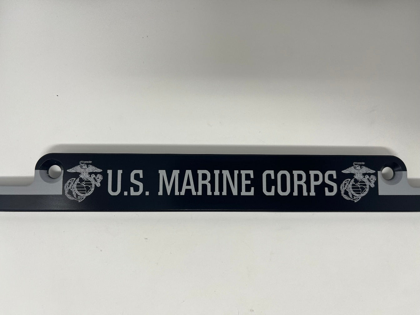 Marine Corps American Flag Billet Aluminum License Plate Frame