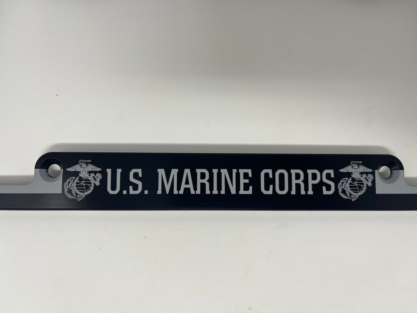 Marine Corps Vietnam Veteran American Flag Billet Aluminum License Plate Frame