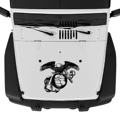 Marines Eagle, Anchor, and Globe Hood Graphic