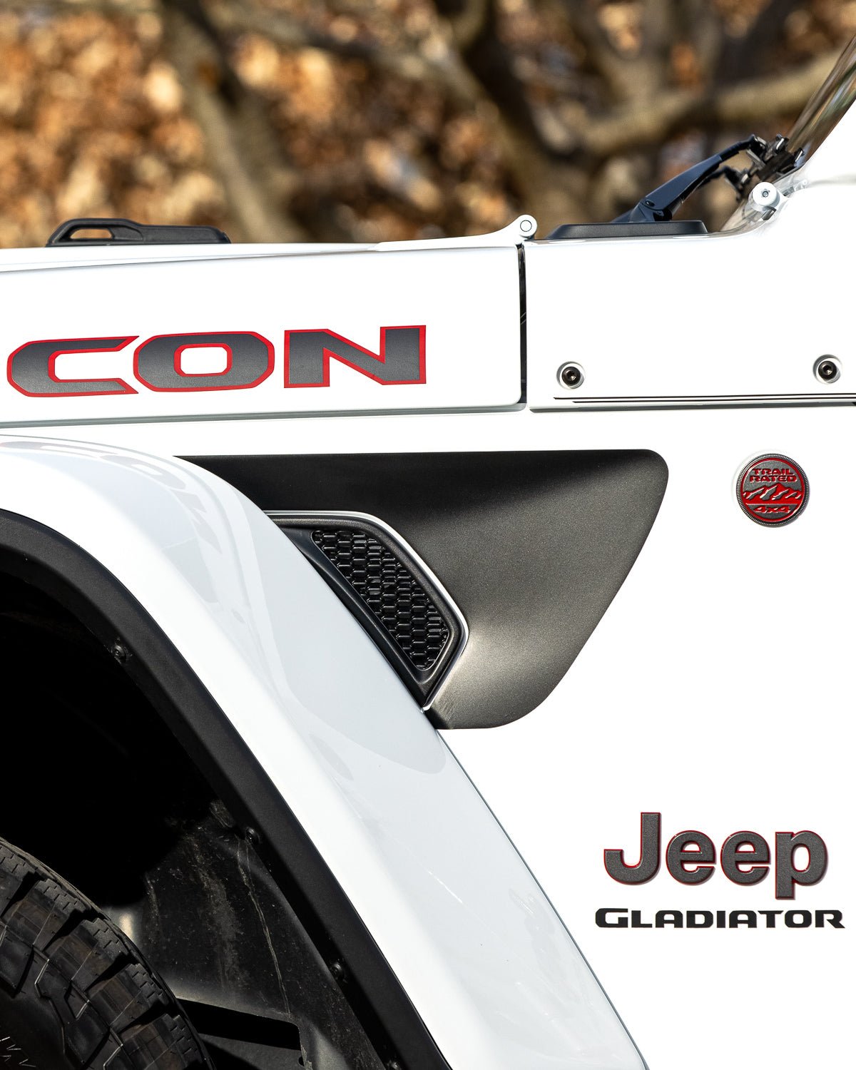 Premium Fender Vent Decal Set | Matte Black - fits Wrangler JL & Gladiator JT