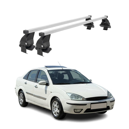 2000-2007 Ford Focus Hatchback Roof Rack Cross Bars Silver