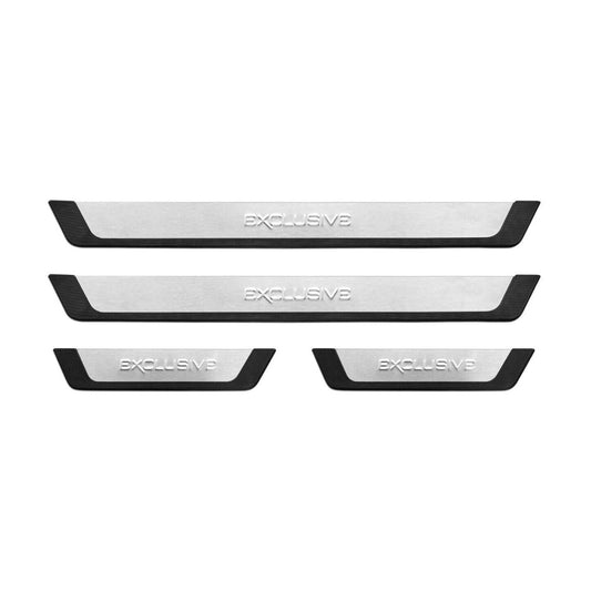 OMAC Door Sill Scuff Plate Scratch Protector for Honda Accord Exclusive Steel 4x U013851