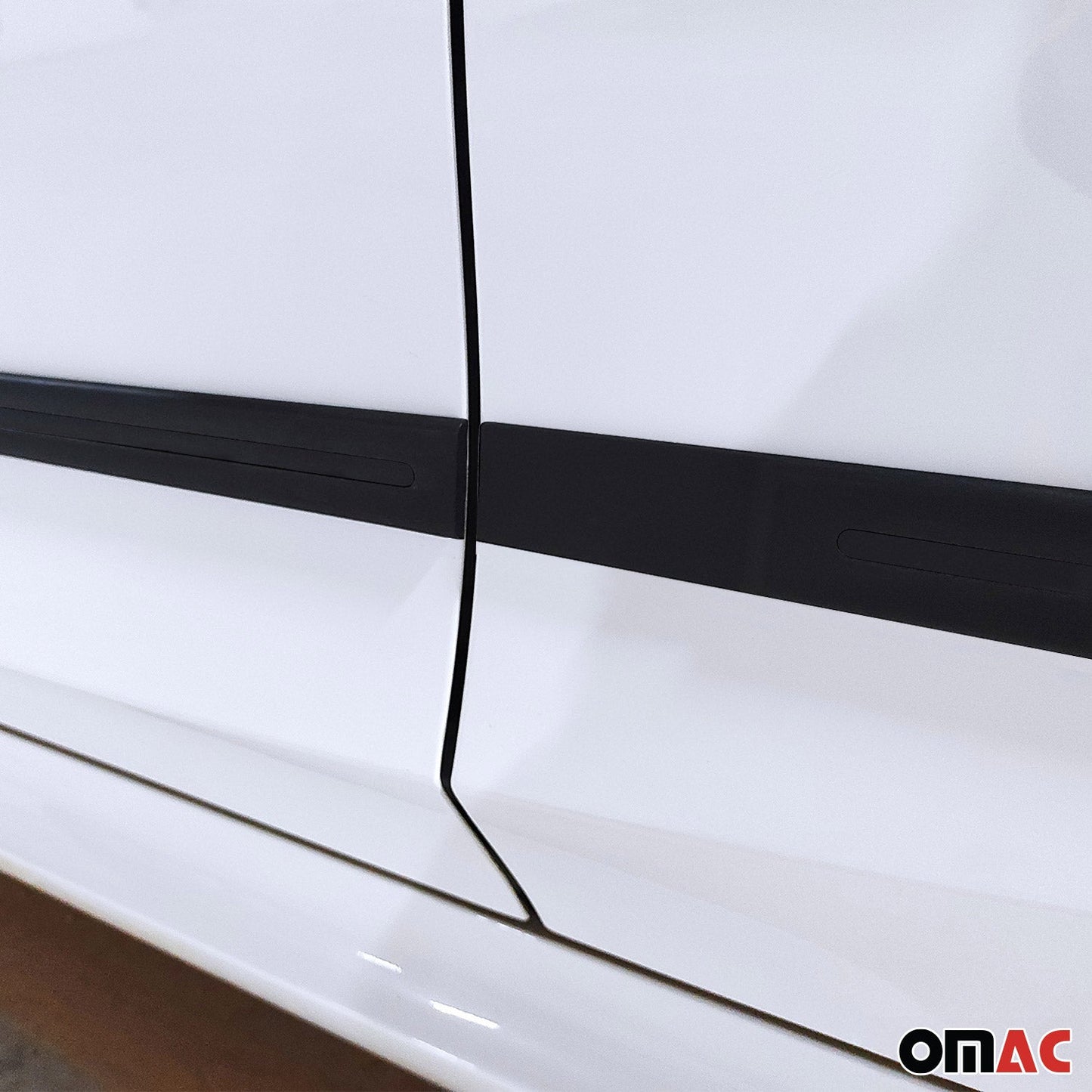 OMAC Side Door Molding Trim Skirt Garnish for Lexus Black 4 Pcs U021788