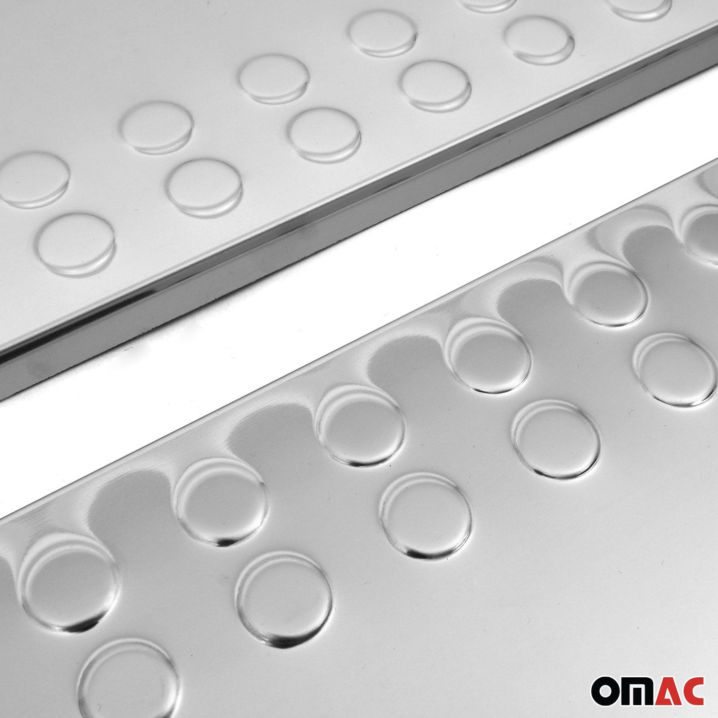 1993-2003 VW Eurovan Door Sill Scuff Plate Scratch Protector Stainless Steel Silver 2Pcs