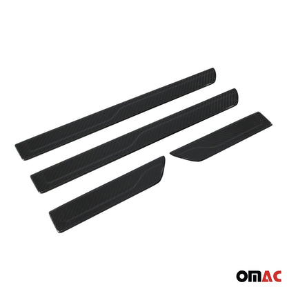 OMAC Door Sill Scuff Plate Scratch Protector for Hyundai Elantra 2021-2024 Carbon 9638091CN