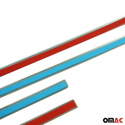 2016-2026 Volvo XC90 Side Door Molding Trim Skirt Garnish Stainless Steel Silver 4 Pcs