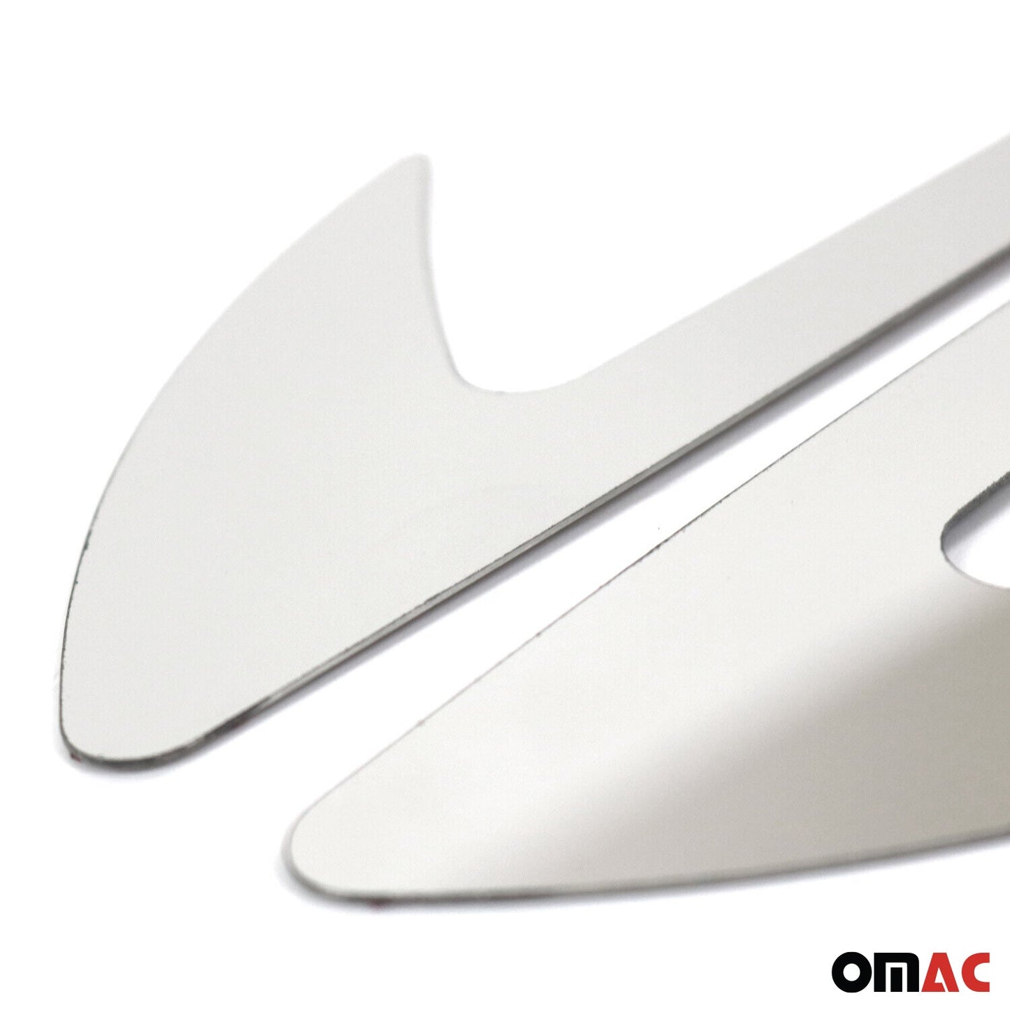 OMAC Side Door Molding Trim Skirt Garnish for Nissan Rogue 2017-2020 Steel Silver 2x U016691