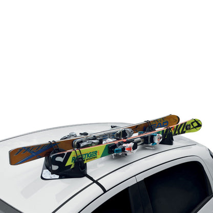 2 Pieces Magnetic Ski Snowboard Racks Roof Mount Car Carrier Black