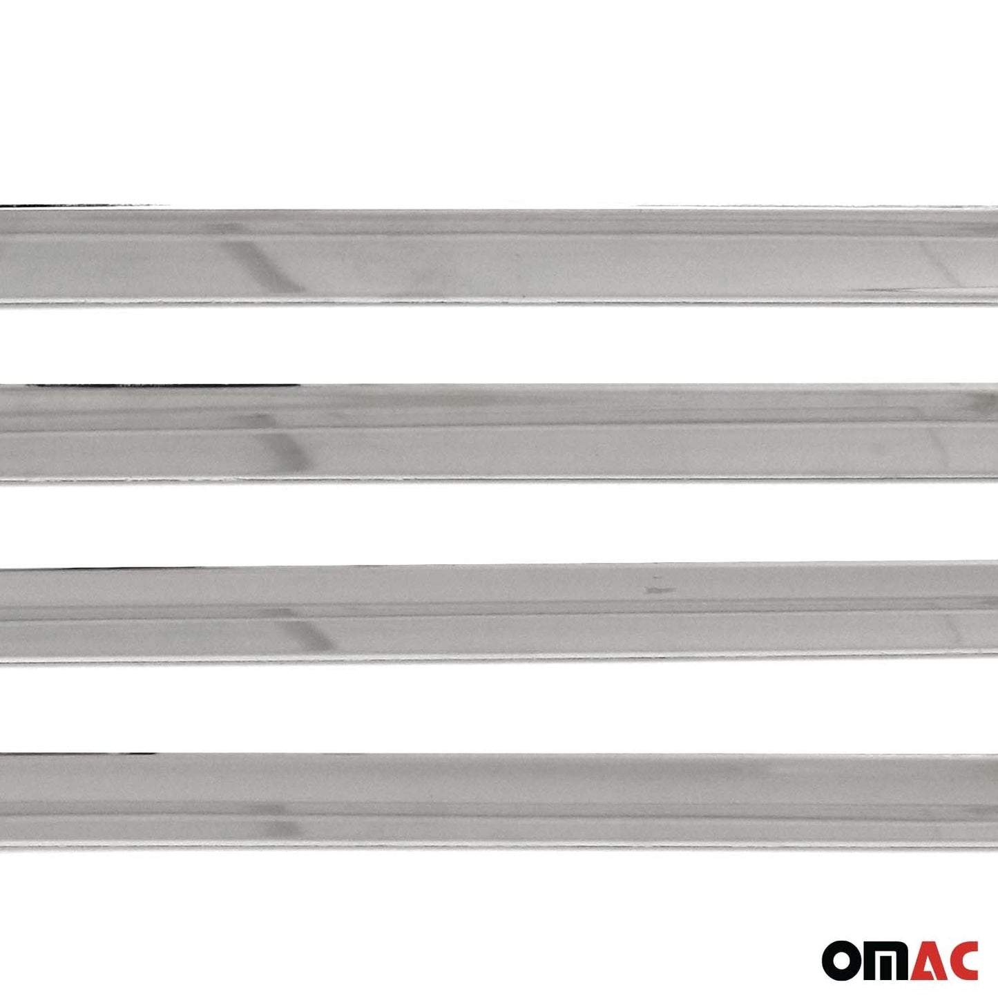 OMAC Side Door Molding Trim Skirt Garnish for Volvo S60 2011-2018 Steel Silver 4 Pcs 96100-65