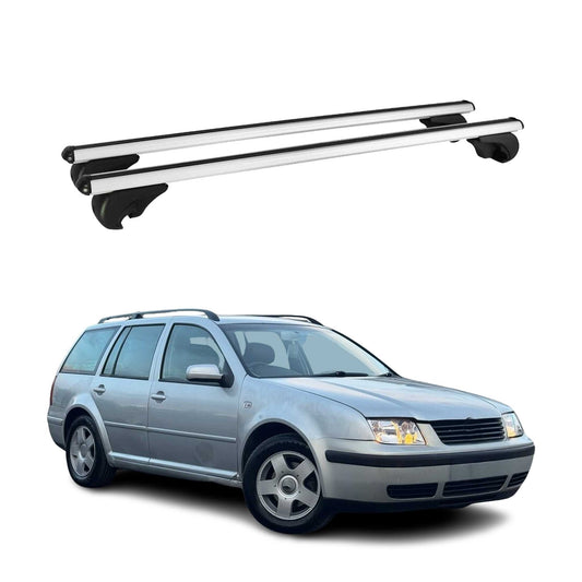 2000-2005 VW Jetta A4 Wagon Roof Rack Cross Bars Silver