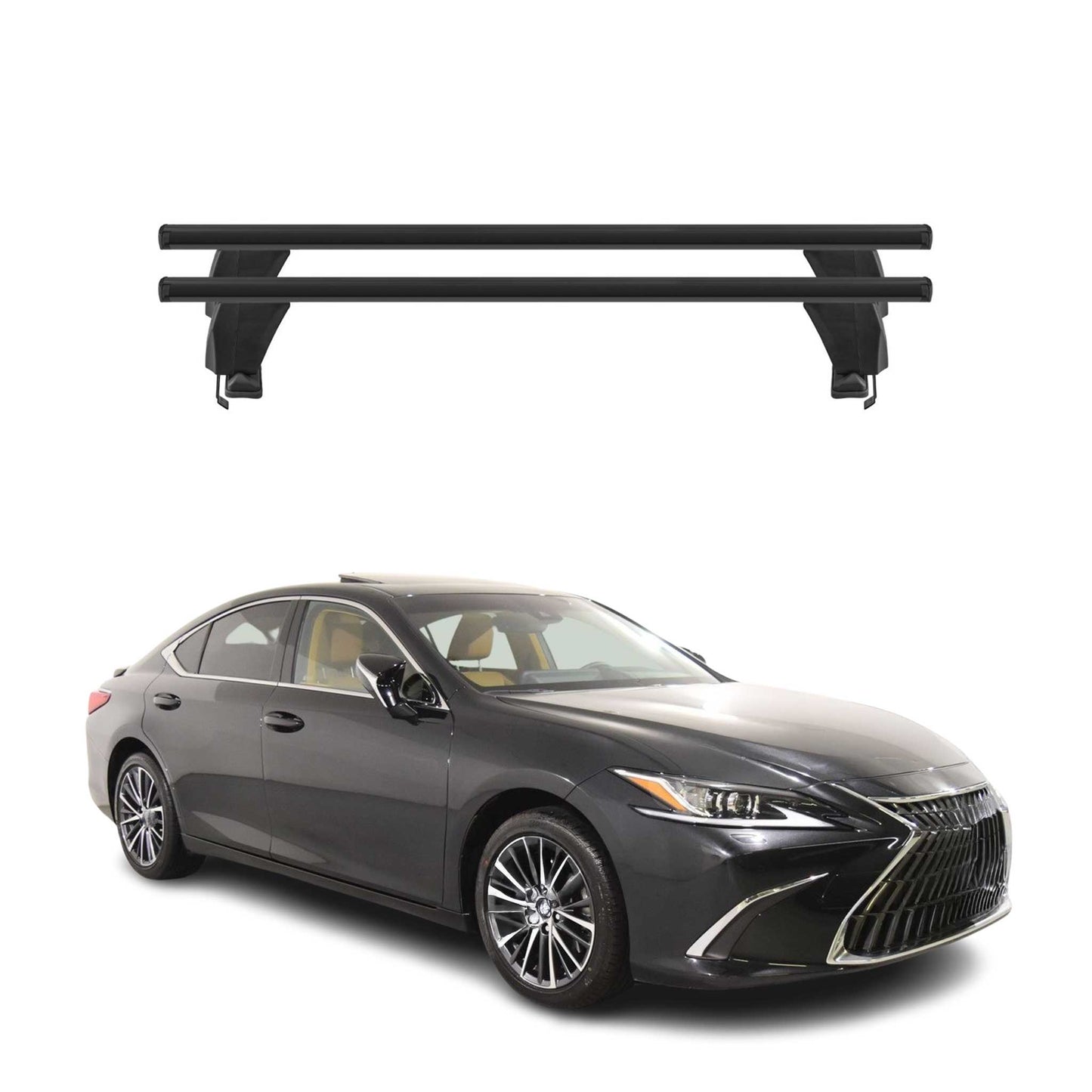 2019-2025 Lexus Es350 Roof Rack Cross Bars Black