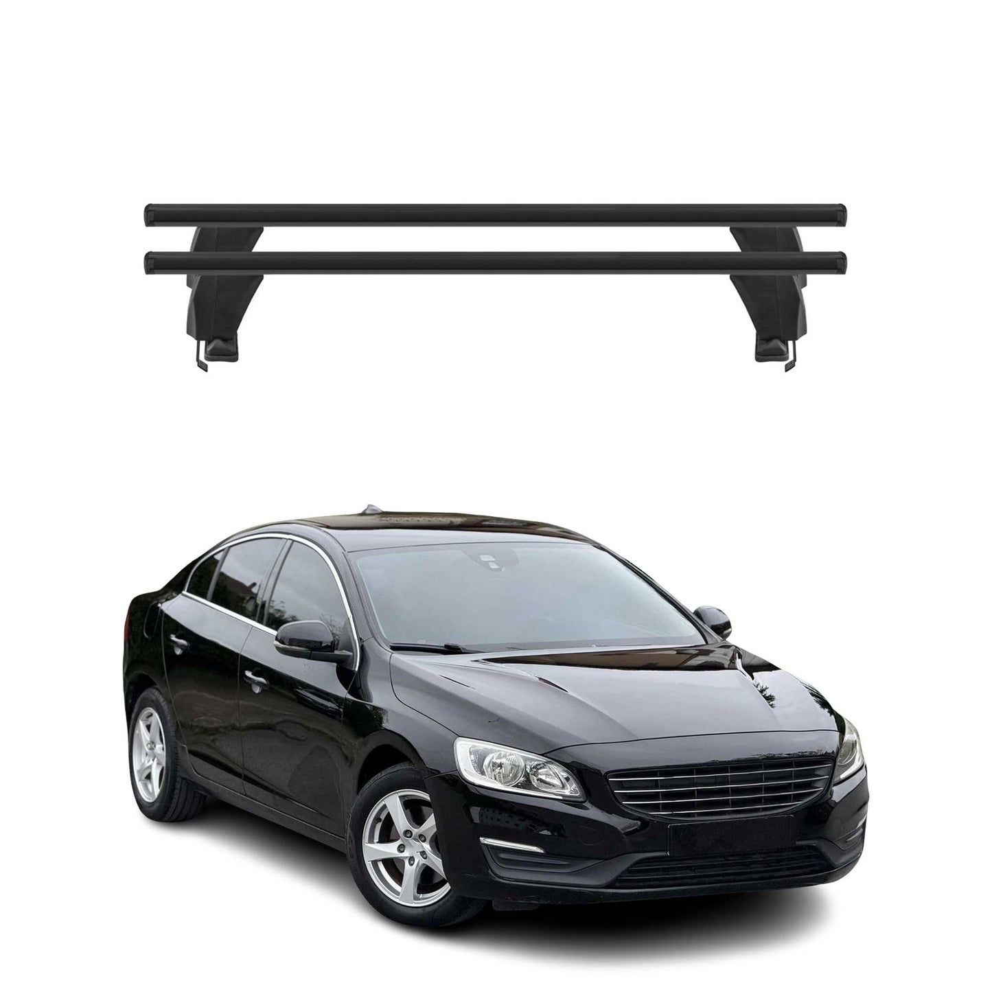 2011-2018 Volvo S60 Roof Rack Cross Bars Black