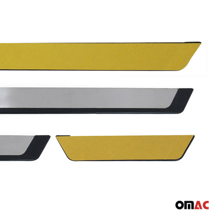 OMAC Door Sill Scuff Plate Scratch Protector for Mitsubishi Lancer 2008-2017 4x Steel 4911091FL