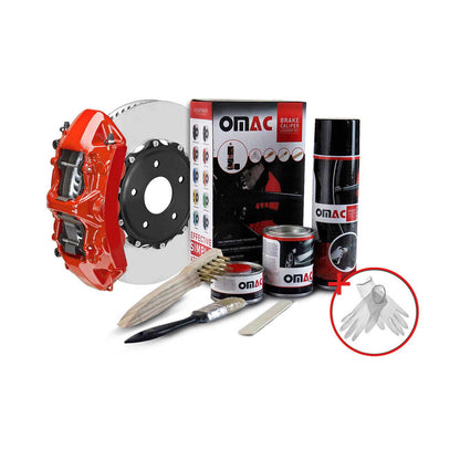 OMAC Brake Caliper Epoxy Based Car Paint Kit Texas Red Glossy High-Temp