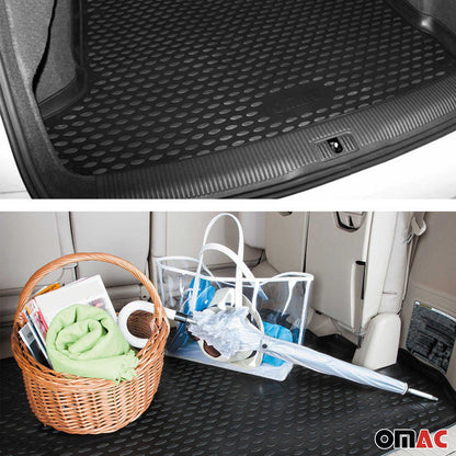 OMAC Cargo Liner For BMW X5 2000-2006 Rear Trunk Floor Mat 3D Molded Boot Tray Black 1223250