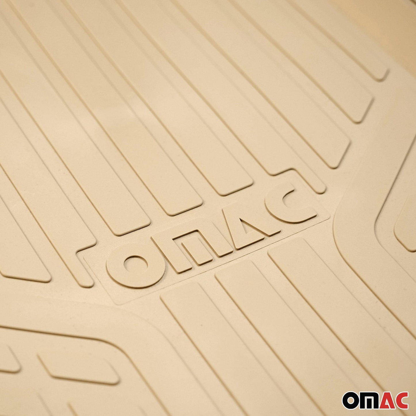 OMAC Floor Mats and Cargo Liners Semi Custom Universal for Cars SUV Beige