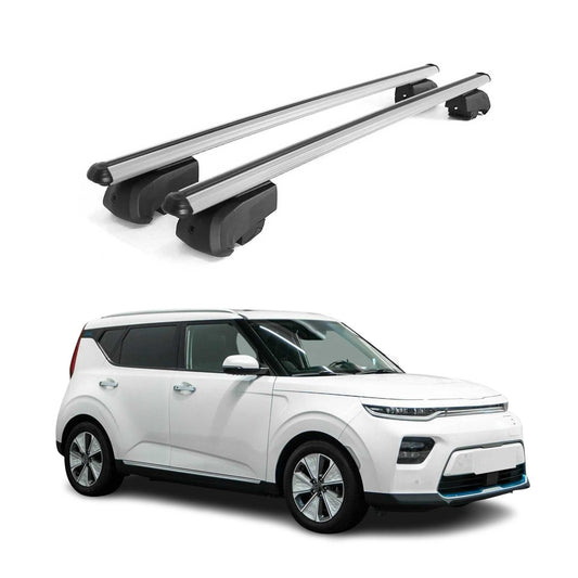 2020-2023 Kia Soul EV Roof Rack Cross Bars Silver