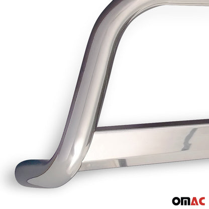OMAC Bull Bar Push Front Bumper Grille for Mercedes Sprinter W906 2014-2018 Silver 4724MSBB098F