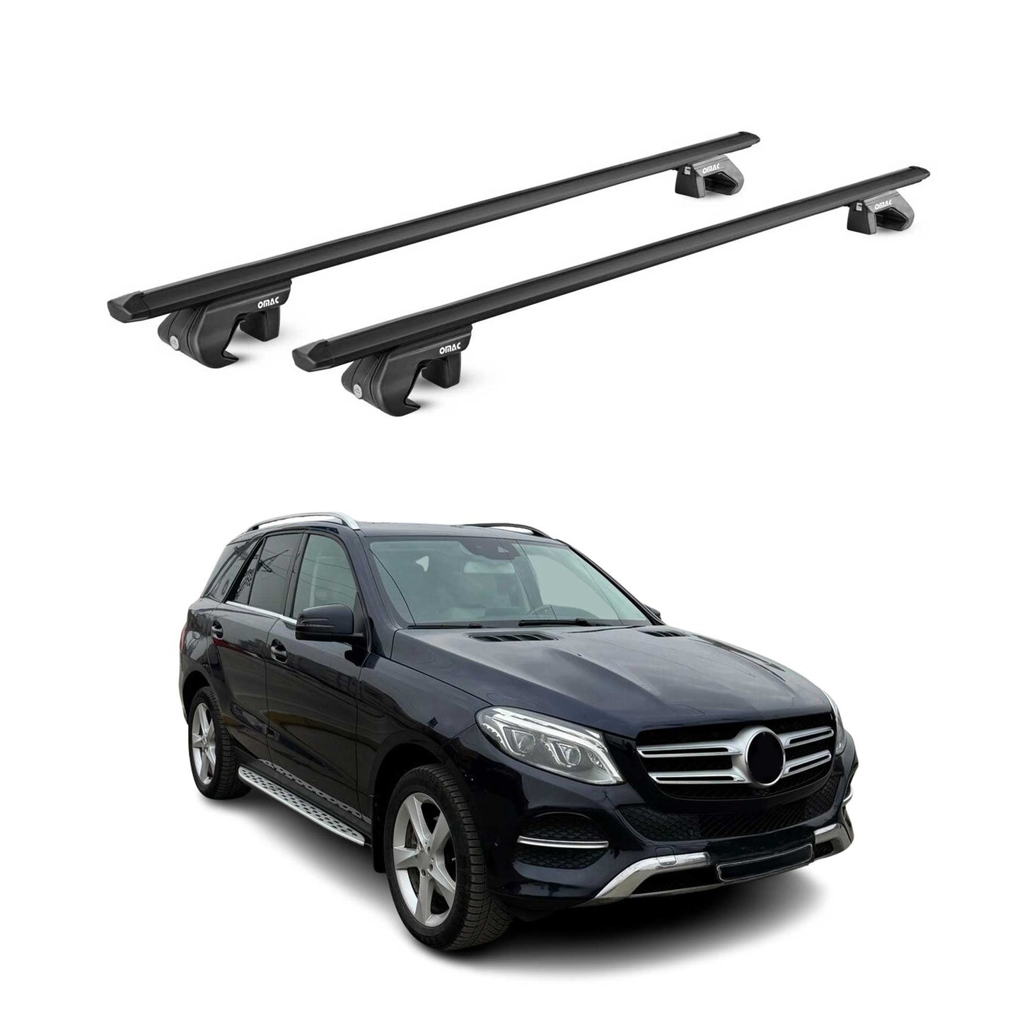 2016-2026 Mercedes GLE Roof Rack Cross Bars Black