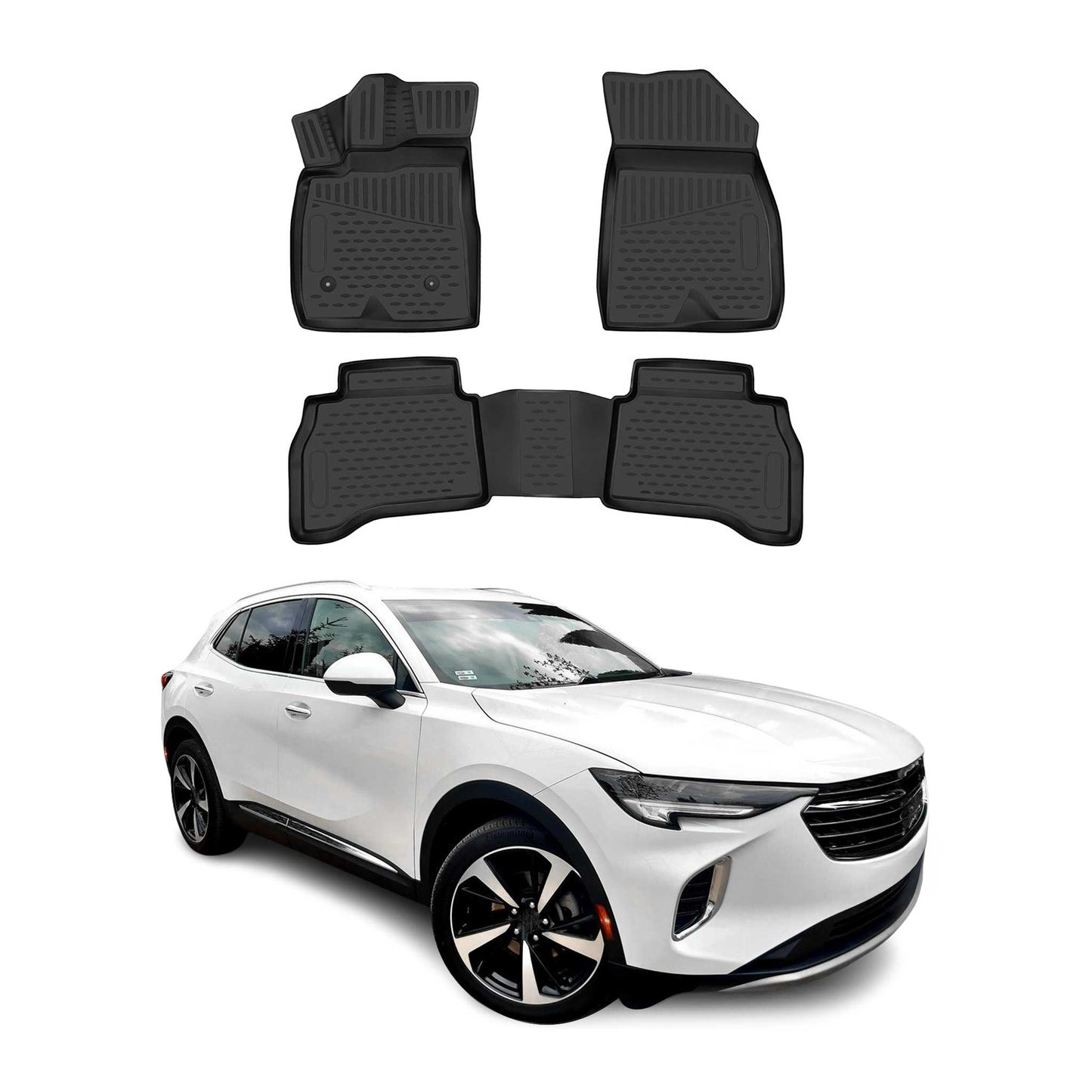 2021-2024 Buick Envision Floor Mats Liners Full Set All Weather Black