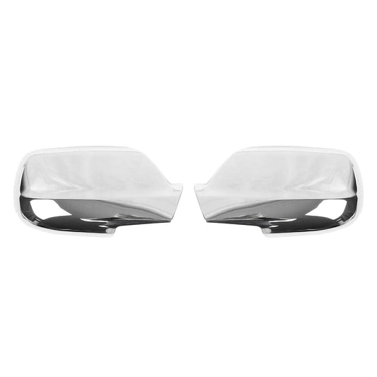 OMAC Side Mirror Cover Caps Fits Jeep Grand Cherokee 2005-2010 Chrome Silver 2 Pcs ID-1701111