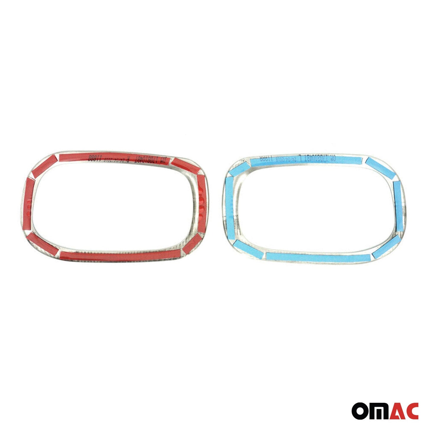 2015-2018 Jeep Renegade Rear Reflector Lamp Rim Frame Brushed Dark Steel