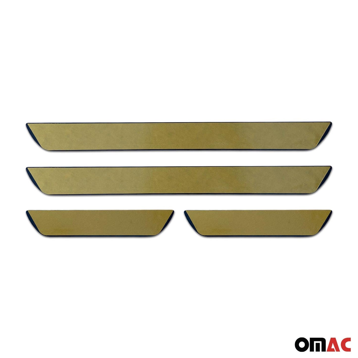 OMAC Door Sill Scuff Plate Scratch Protector for Dodge Grand Caravan Steel Silver 4x U013382