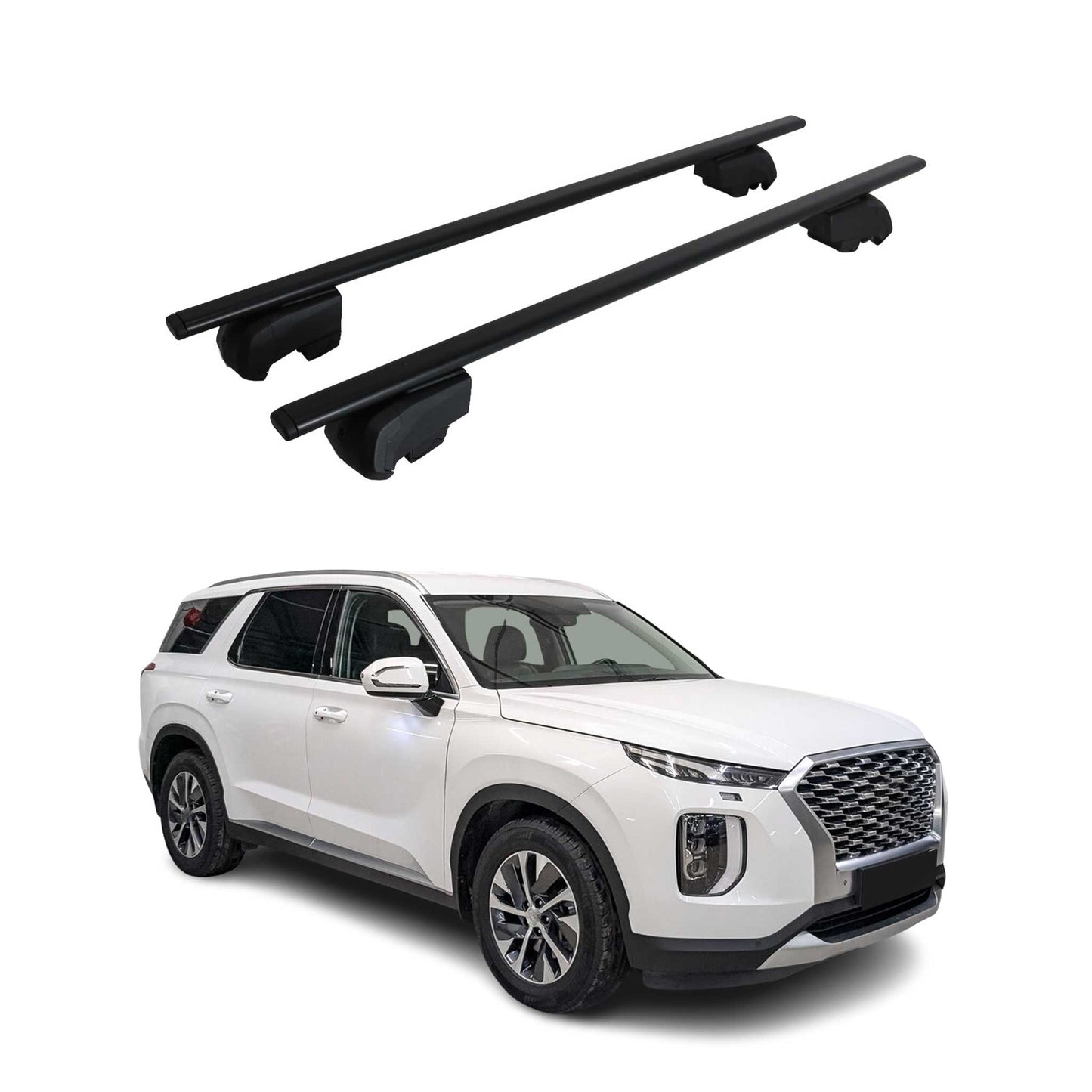 2020-2025 Hyundai Palisade Roof Rack Cross Bars Black