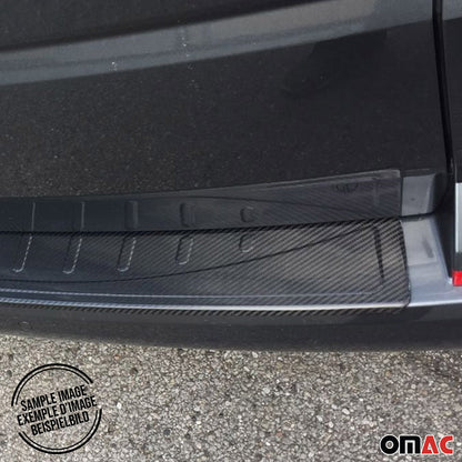 OMAC Rear Bumper Sill Cover Protector for VW T5 Transporter 2003-2015 Carbon Fiber 7522095C