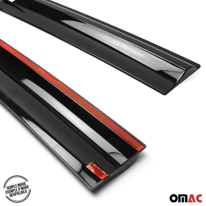 OMAC Window Visor Vent Rain Guard Deflector for RAM ProMaster 2014-2024 Smoke 2x 2523201