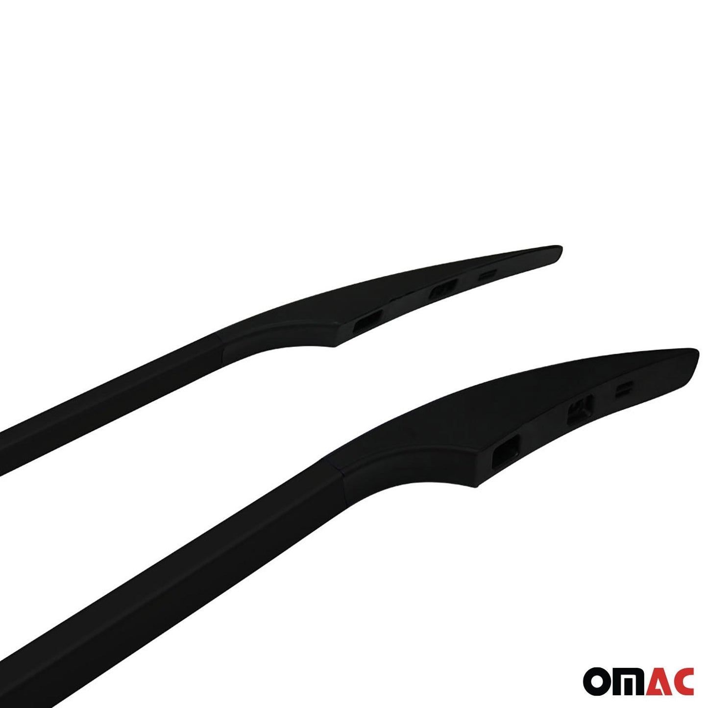 OMAC Roof Rack Side Rails for Porsche Cayenne 2003-2010 Black Aluminium 2Pcs 5801933B
