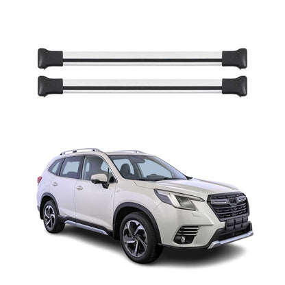 2025 Subaru Forester Roof Rack Cross Bars Luggage Carrier Alu Silver 2Pcs