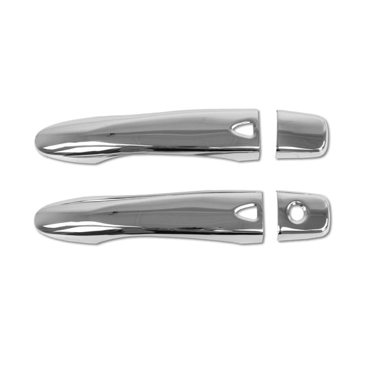 OMAC Car Door Handle Cover Protector for Nissan Micra 2016-2022 Steel Chrome 4 Pcs 5036042