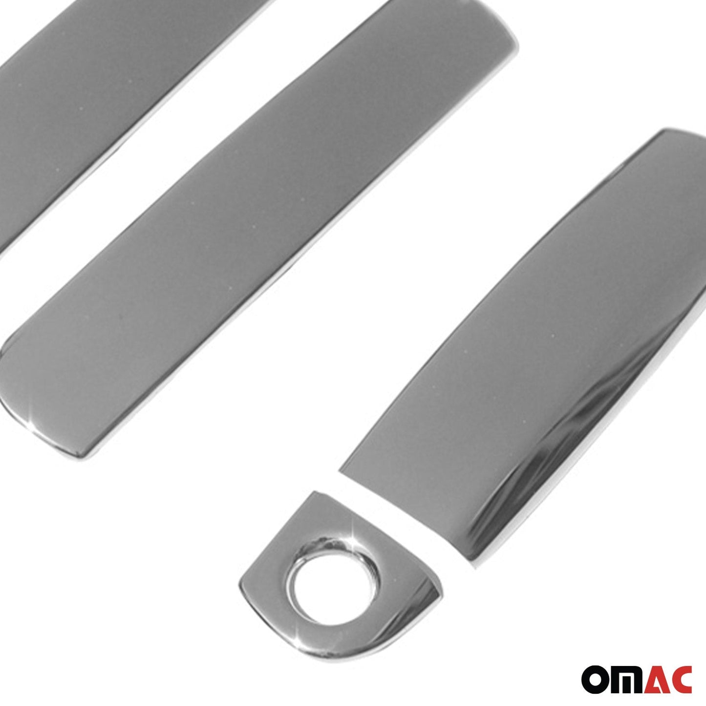 OMAC Car Door Handle Cover Protector for Audi A8 L 1997-2003 Steel Chrome 5 Pcs U004915