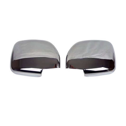 OMAC Side Mirror Cover Caps Fits Toyota Land Cruiser 1998-2007 Chrome Silver 2 Pcs ID-7013111