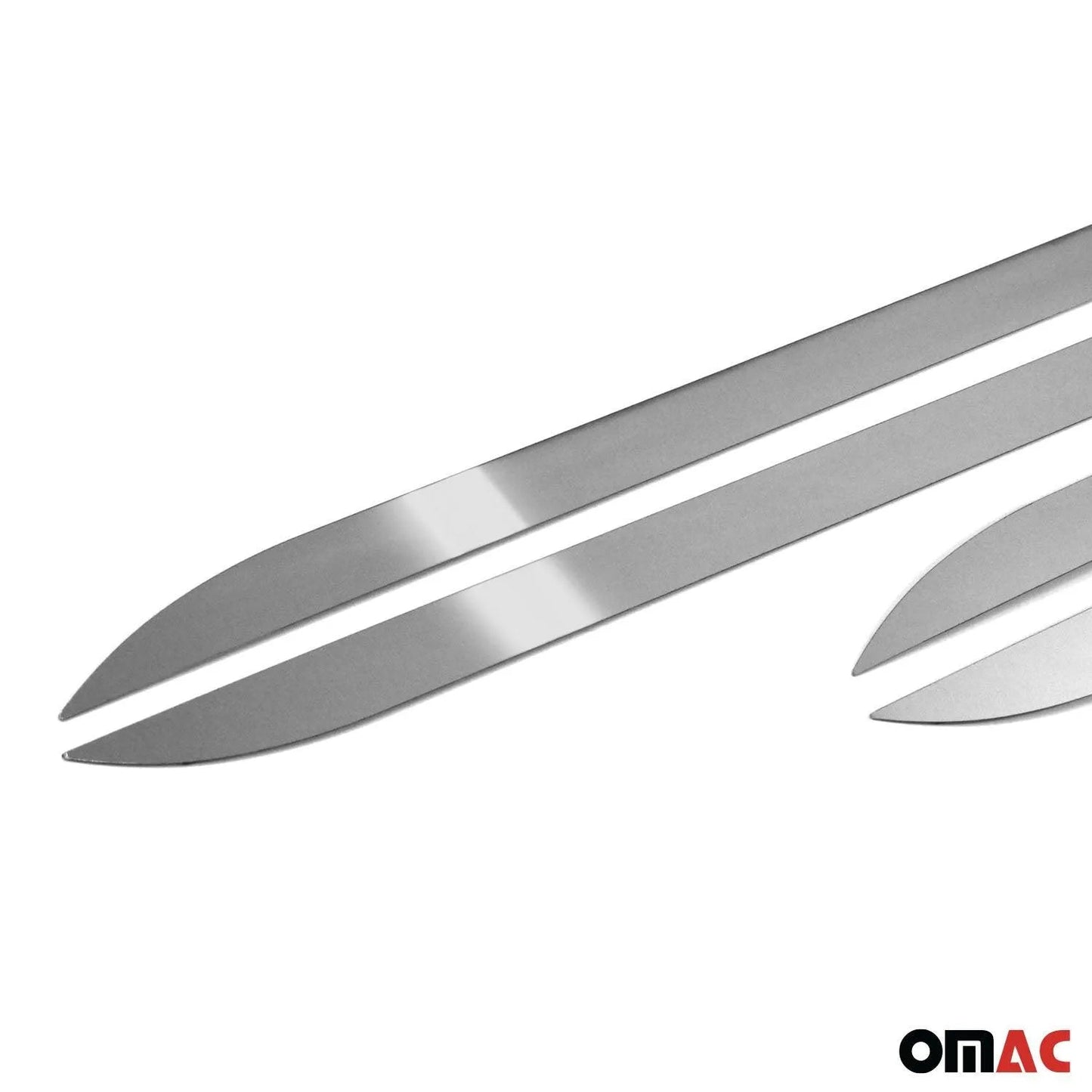 2014-2019 Ford Transit Connect Side Door Molding Trim Stainless Steel Silver 4x