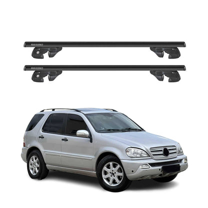 1997-2005 Mercedes M ML Class W163 Roof Rack Cross Bars Black