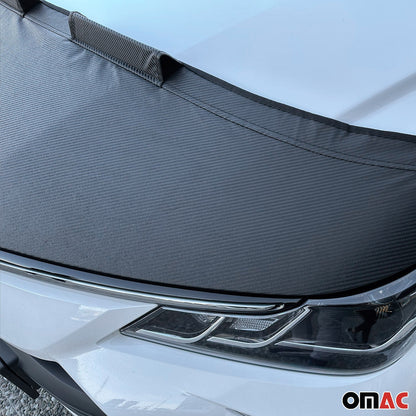 OMAC Car Bonnet Mask Hood Bra for Ford C-Max 2013-2017 Carbon Black 2609BSC4F