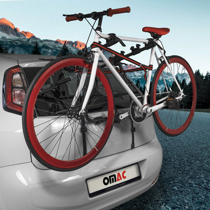 OMAC Bike Racks 3 Bike Carrier Hitch Mount for Audi A8 L 2004-2010 Black G002404