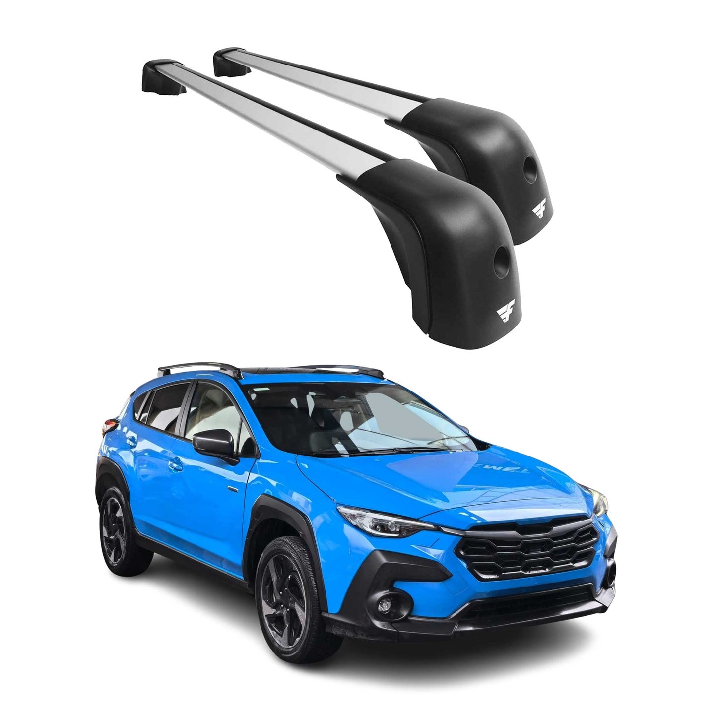 2024-2025 Subaru Crosstrek Roof Racks Cross Bars Silver