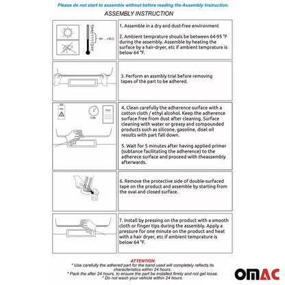 2017-2022 Nissan Rogue Sport Trunk Tailgate Door Handle Cover Stainless Steel Silver