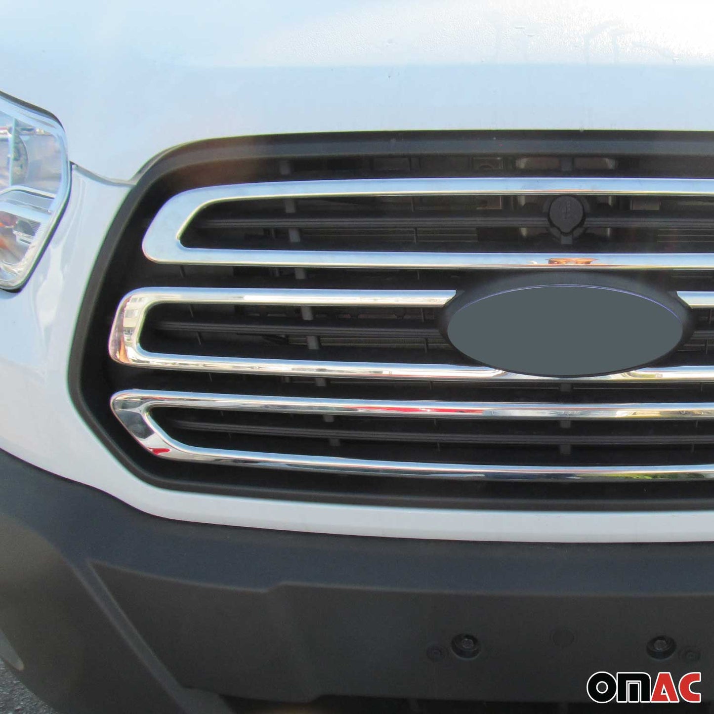 2015-2020 Ford Transit 150 250 350 Front Bumper Grill Trim Molding Stainless Steel 3Pcs