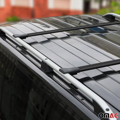 OMAC Roof Rack Cross Bars Luggage Carrier for VW ID.Buzz 2024 Aluminium Black 2Pcs G003390