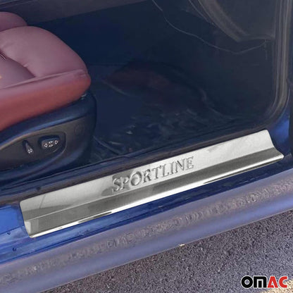 OMAC Chrome Door Sill Scuff Plate Guard S.Steel Trim for BMW 3 Series E36 1992-1999 1208091